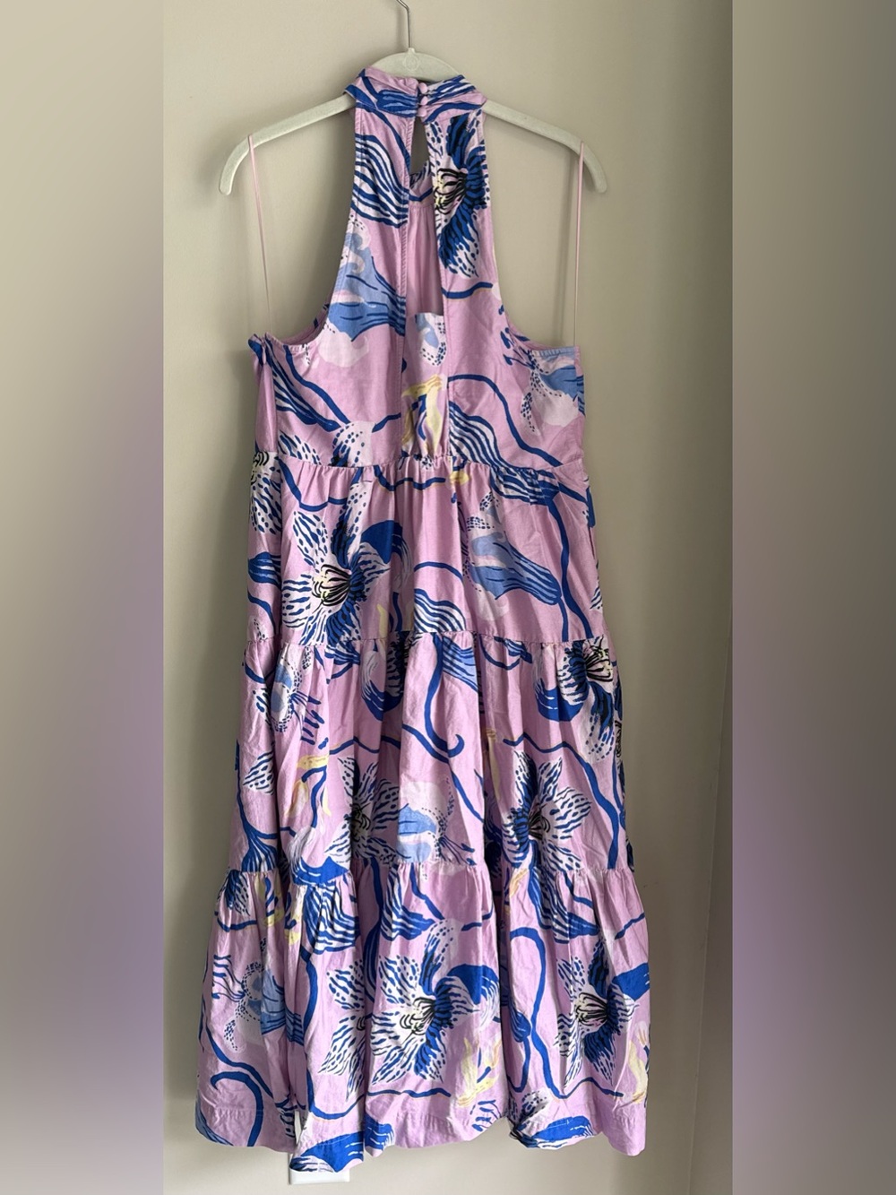 Maeve Anthropologie Pink Floral Maxi Dress- Size 10 - Picture 3 of 7